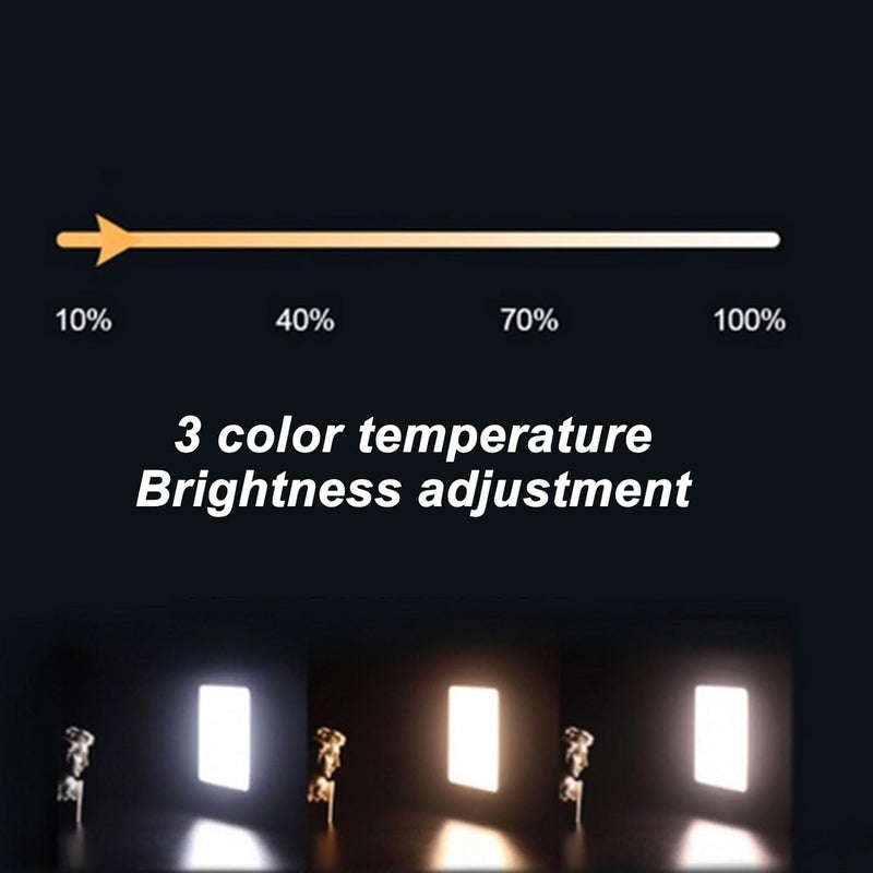 Dpofirs Light, Selfie Light and Circular Polarizer Filter, Clip Fill Light CPL Polarized Lens Adjust Brightness Removing Reflective Photographic Video Light for Art, Dpofirs29w3vfmsdy - Image 2